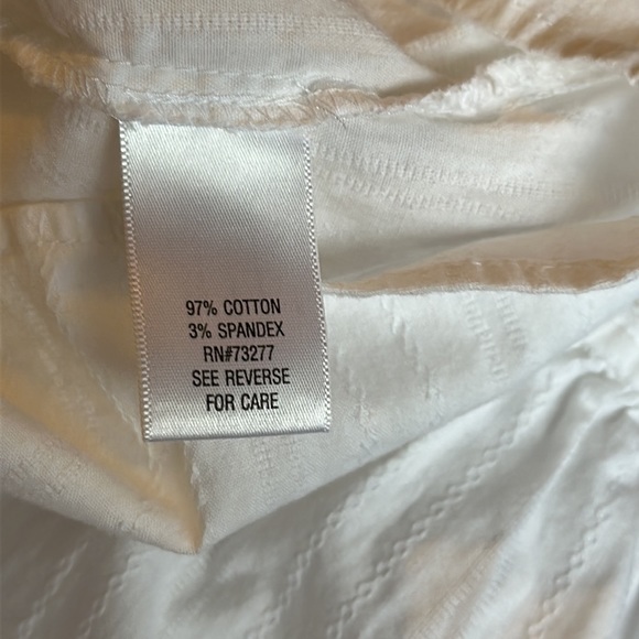 SONOMA LIFE + STYLE Women's WHITE Sleeveless Button Up Top Blouse Size L - Picture 4 of 5